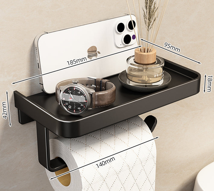 Toilet Paper Holder With Shelf