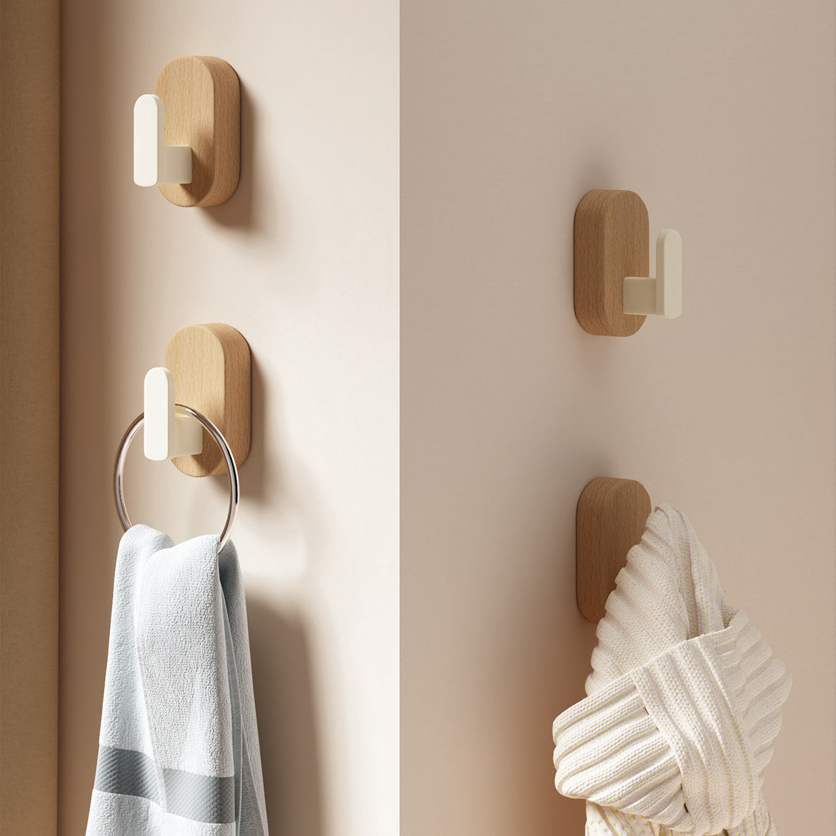 Wood Style Single Hook