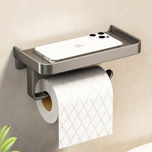 Toilet Paper Holder With Shelf
