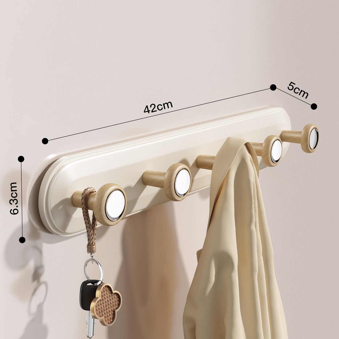 Wood Style Suction Cup Hook