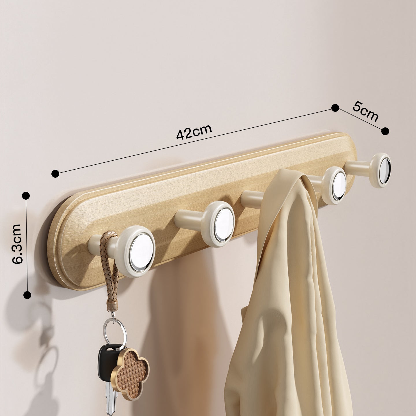 Wood Style Suction Cup Hook