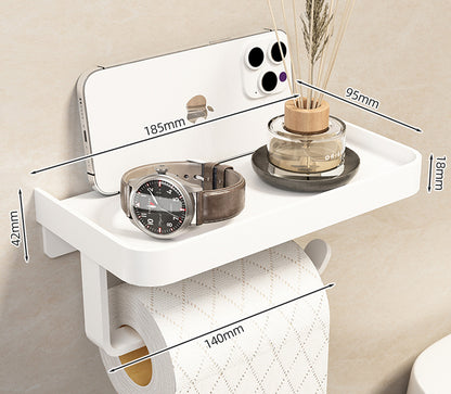 Toilet Paper Holder With Shelf