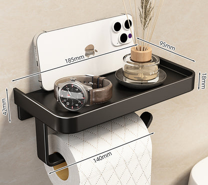 Toilet Paper Holder With Shelf