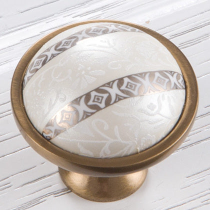 Ceramics Single Hole Cabinet Pull