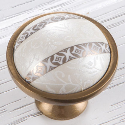 Ceramics Single Hole Cabinet Pull