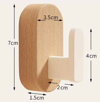 Wood Style Single Hook